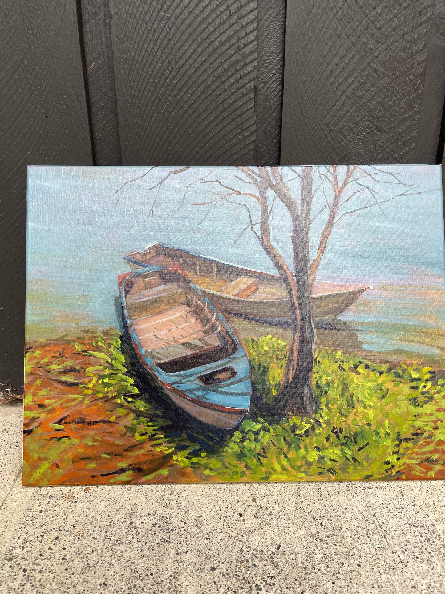 Boats Under Tree