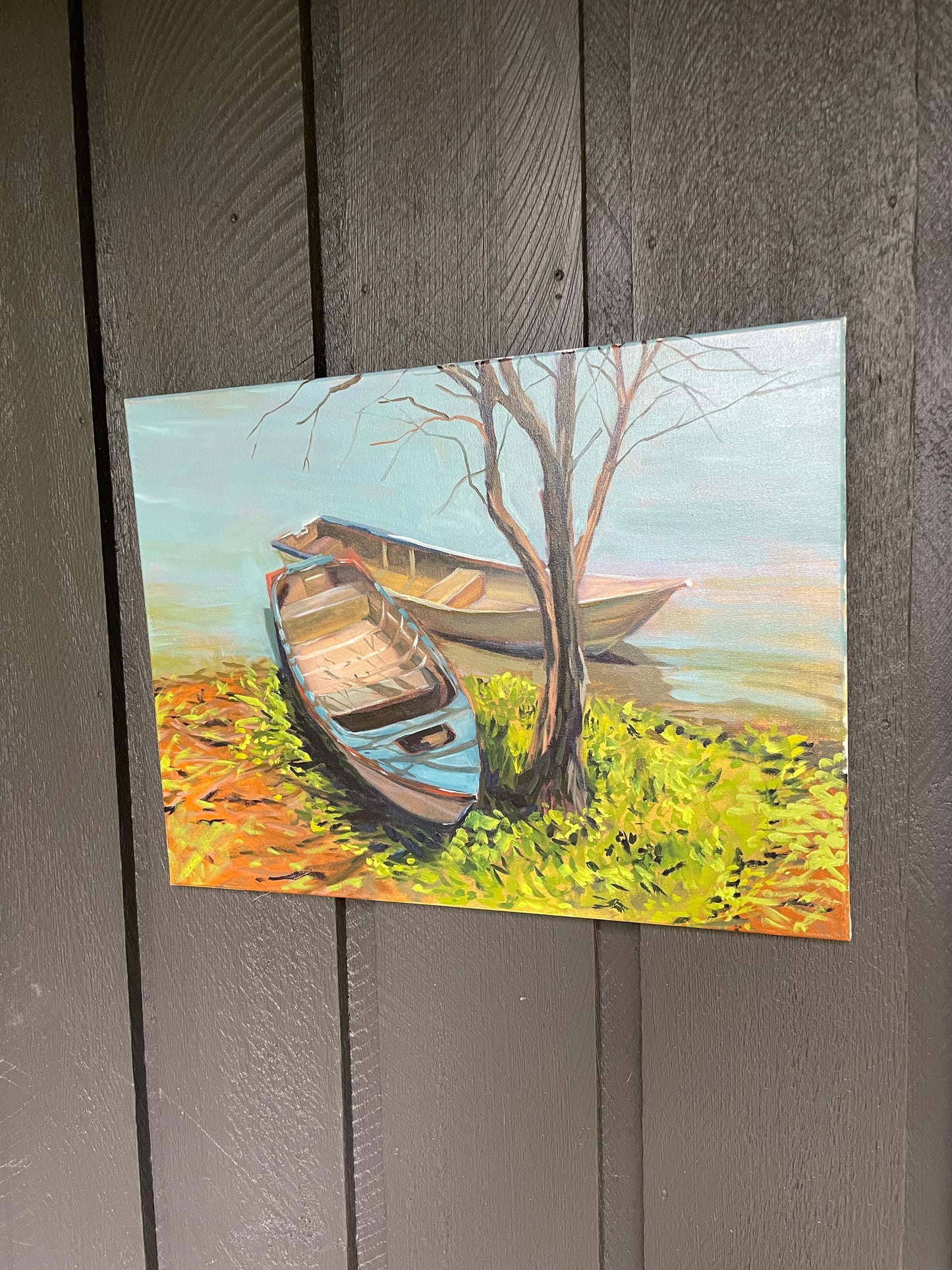 Boats Under Tree